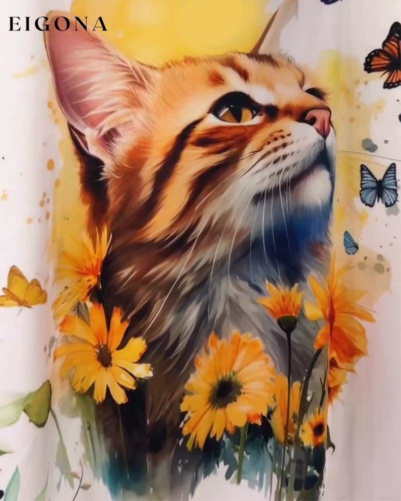 Casual floral sleeveless T-shirt summer T-SHIRTS