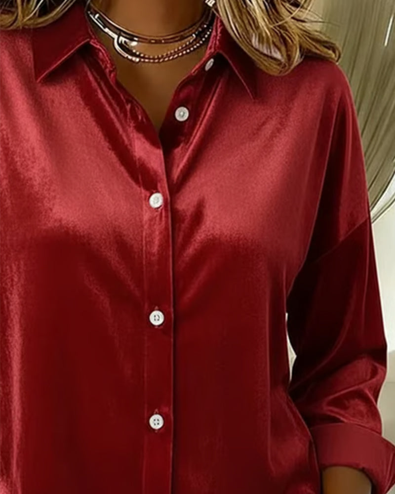 Fashionable And Elegant Lapel Shirt