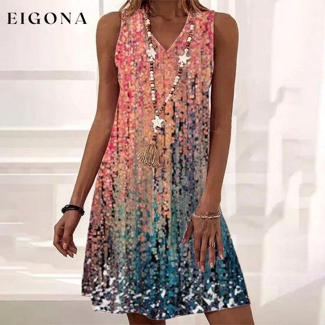 Graceful Gradient Sleeveless Dress best Best Sellings casual dresses clothes Plus Size Sale short dresses Topseller