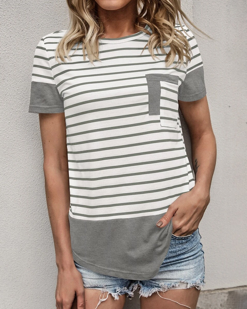 Striped Knitted T-Shirt