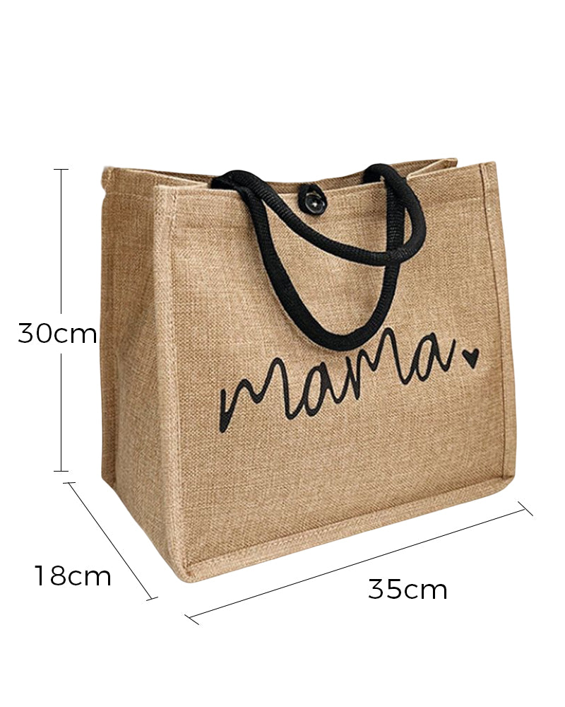 Portable Linen Large Capacity Shoulder Bag