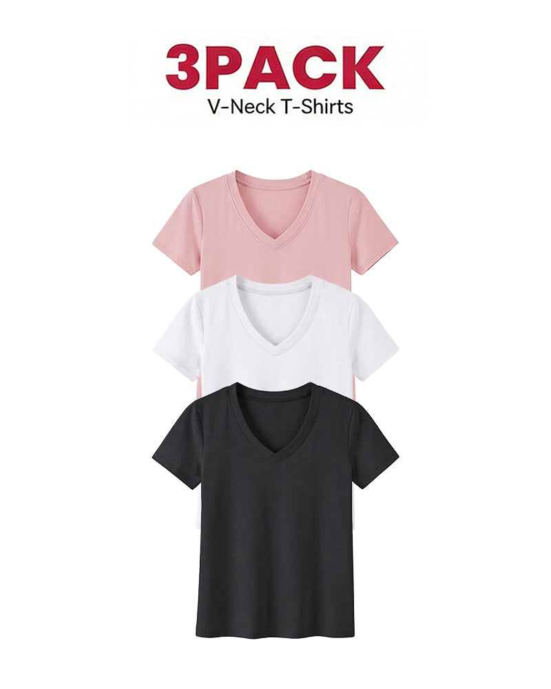 1/3 Pack Women's Comfortable Basic Tees