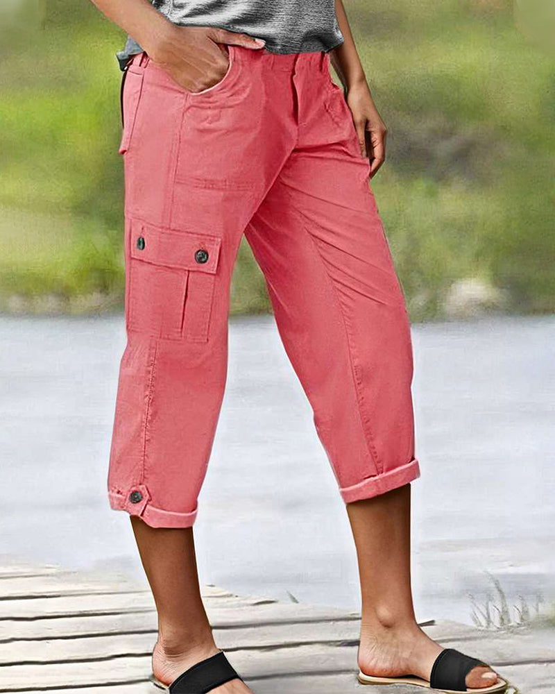 Casual Seven-Point Cargo Pants