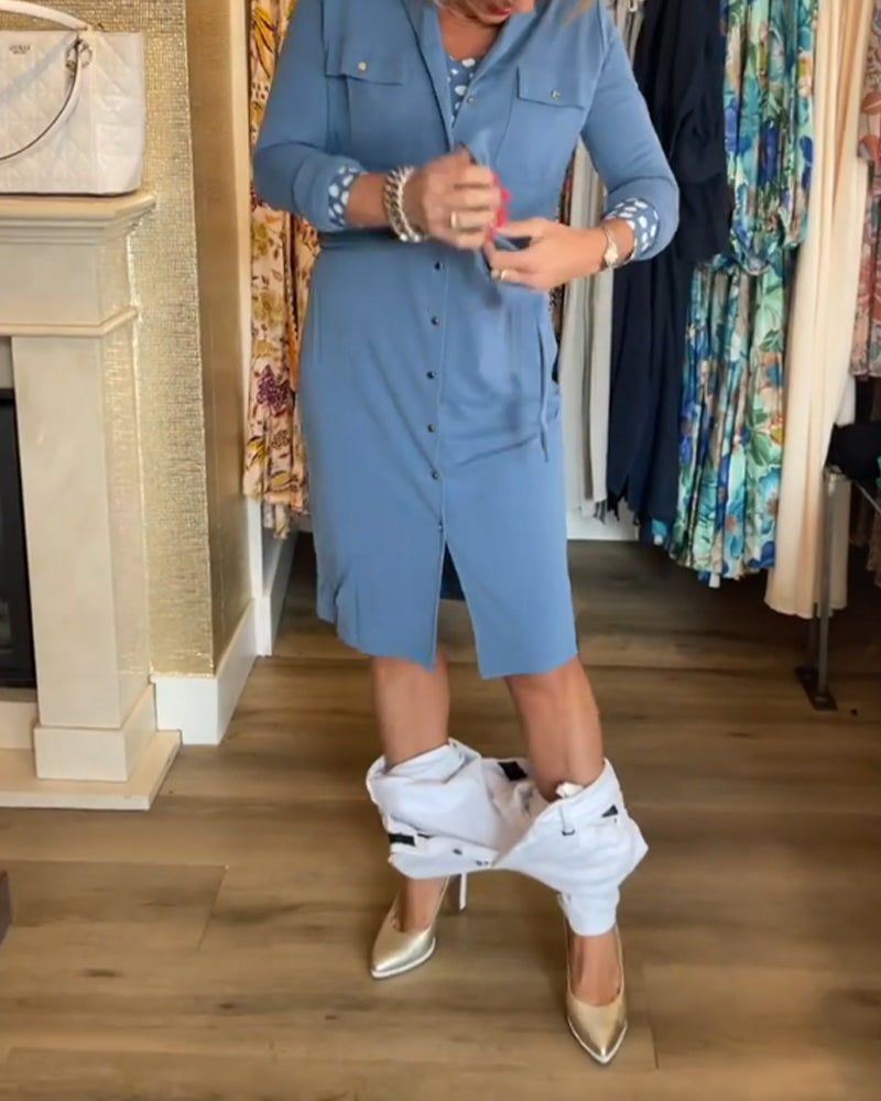 Casual solid color button down coat 2023 F/W 23BF Coats Spring