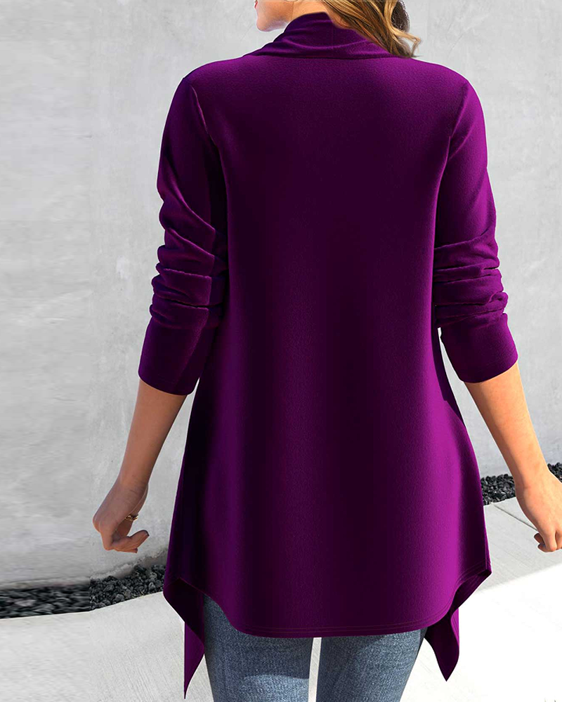 Purple Sequin Long Sleeve Blouse 2023 f/w 23BF blouses & shirts