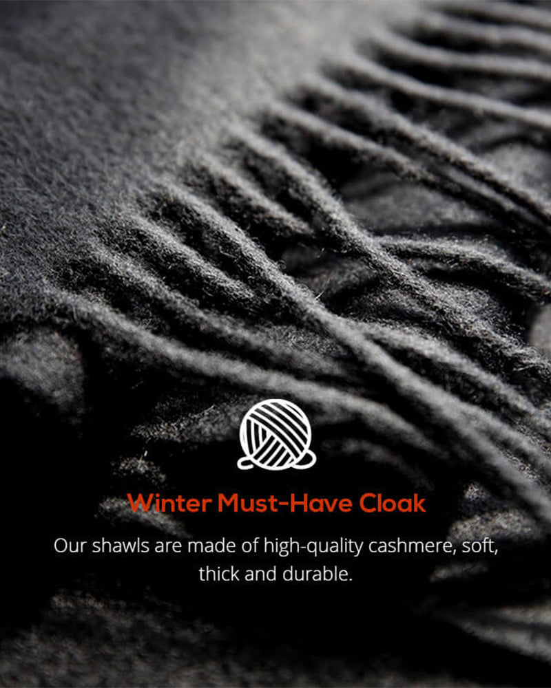 Fashionable Thick Fur Collar Scarf Cloak