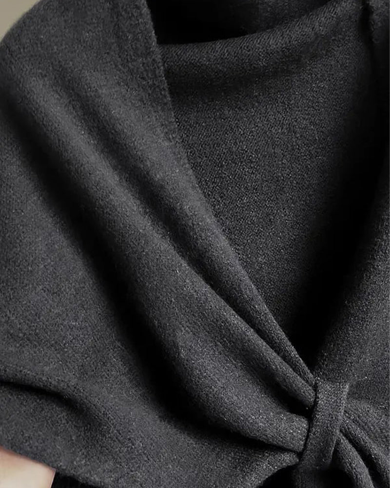 Fashion Solid Triangle Shawl Cloak