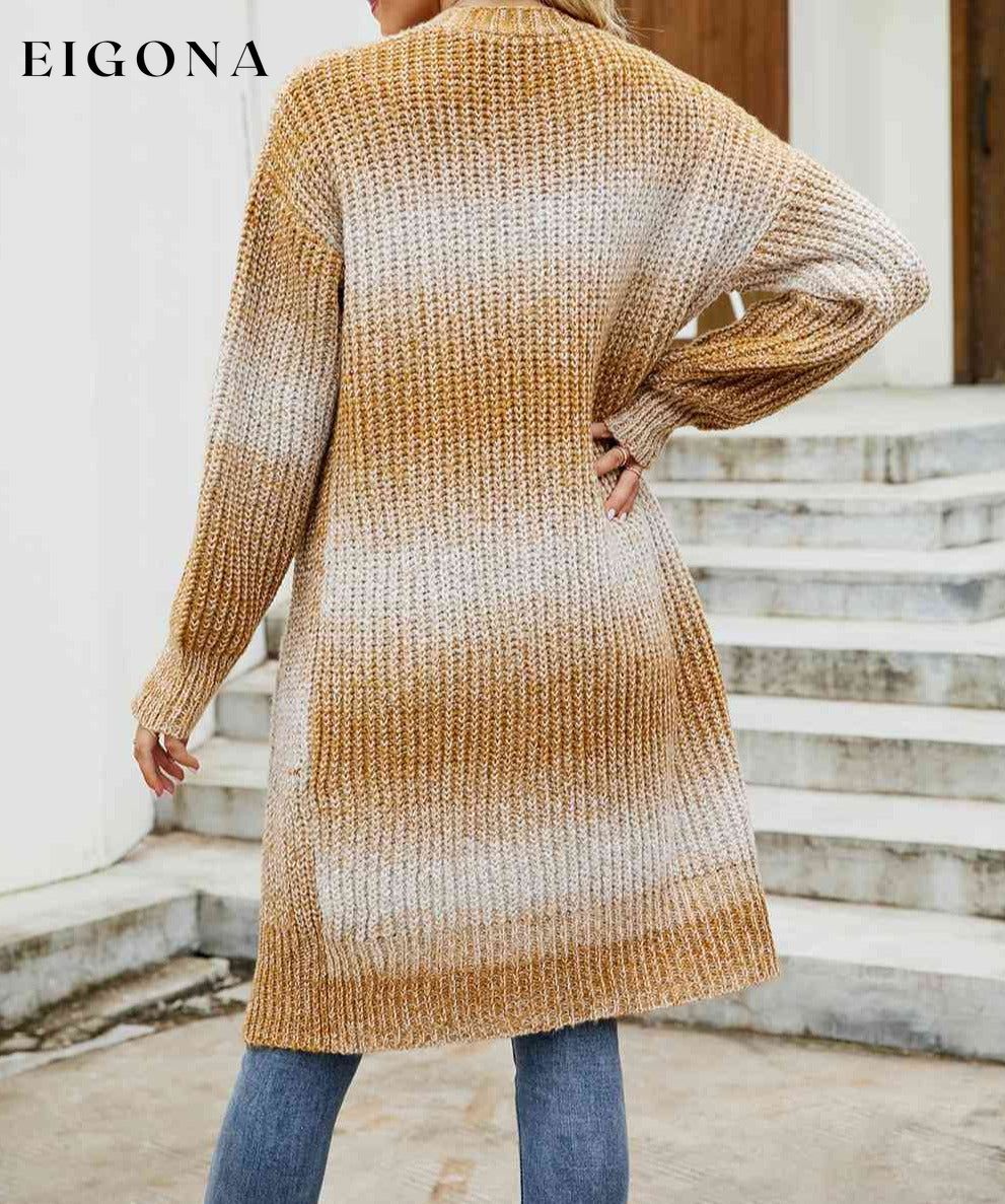 Gradient Open Front Cardigan cardigan cardigans clothes SF Knit Ship From Overseas sweater sweaters