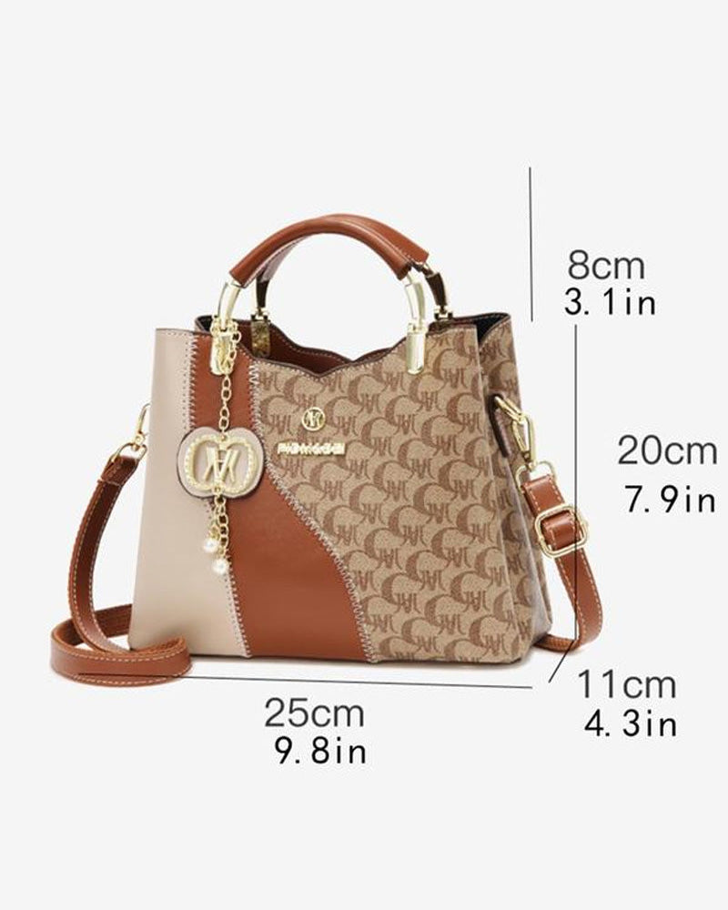 Retro Stylish Printed Handbag