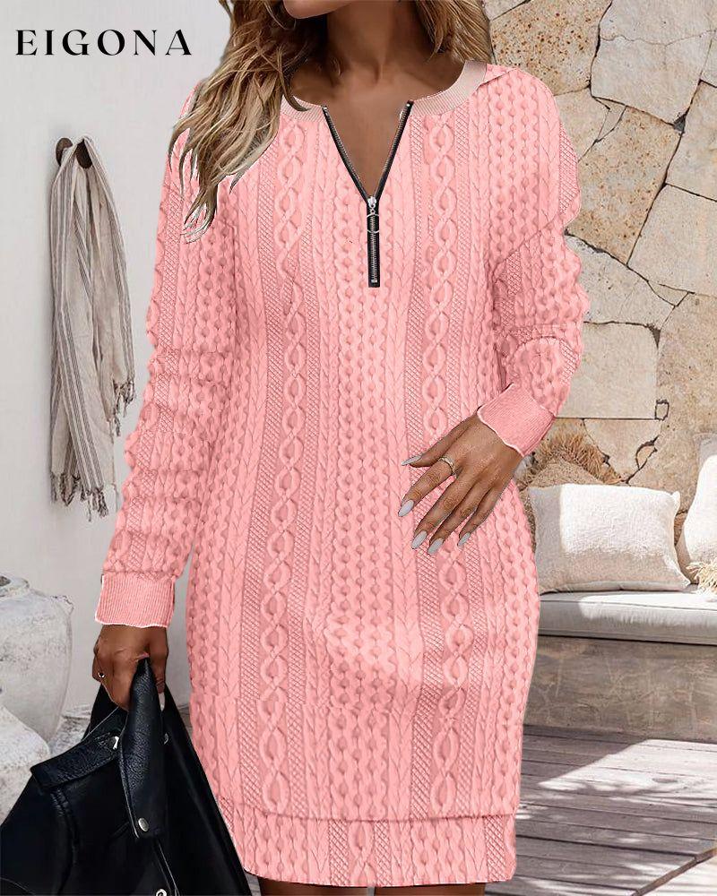 Zipper casual long sleeve dress 2023 f/w 23BF casual dresses Clothes Dresses