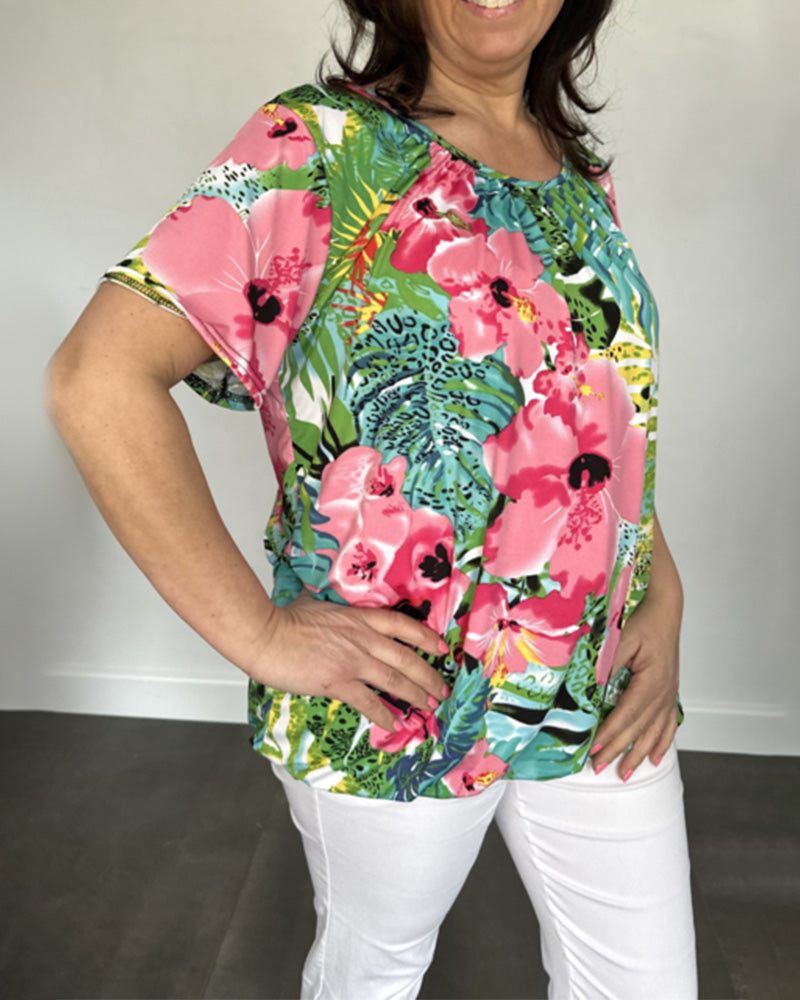 Crew Neck Printed T-Shirt