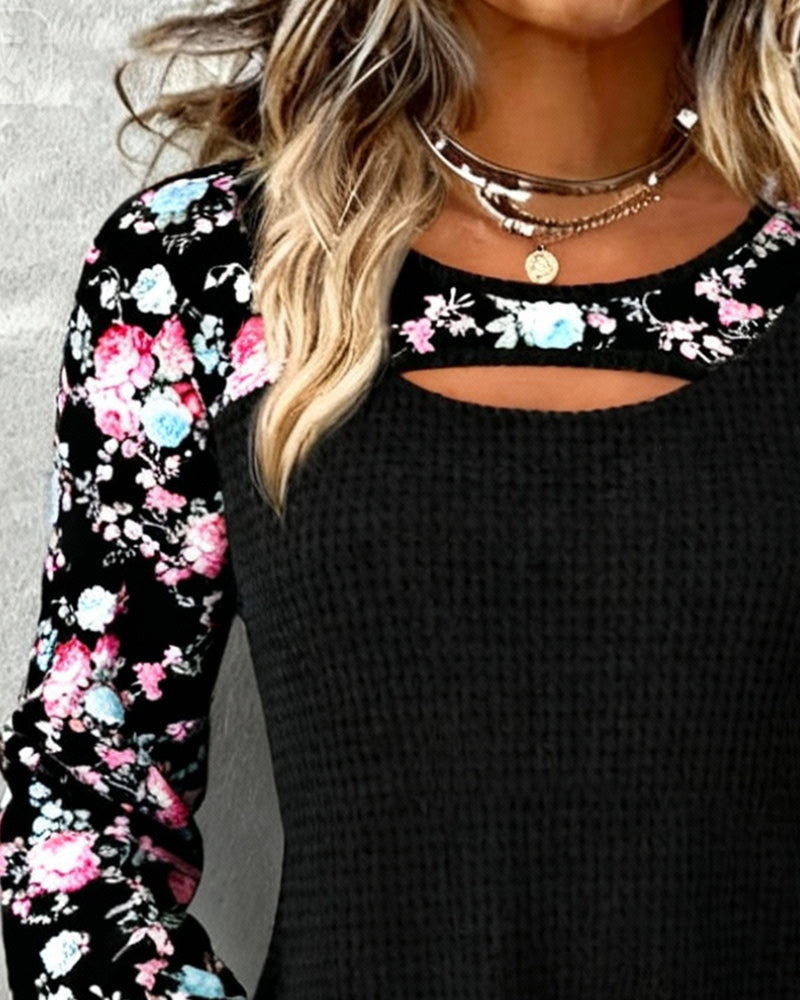 Floral long sleeve Tops