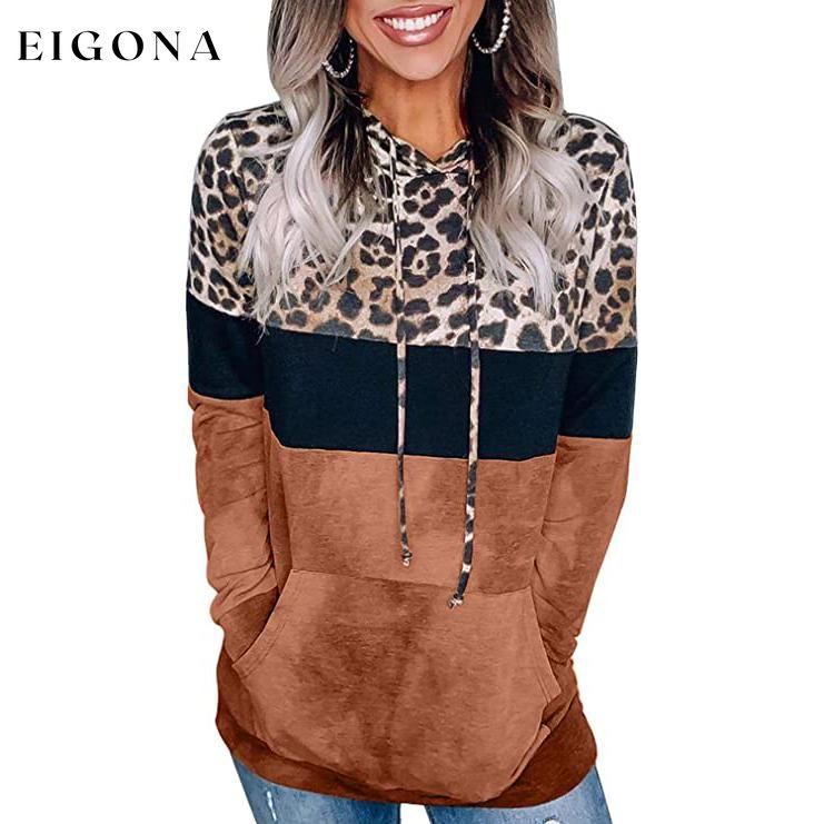 Women's Hoodie Sweatshirts Casual Animal Print Orange __stock:500 clothes refund_fee:1200 tops