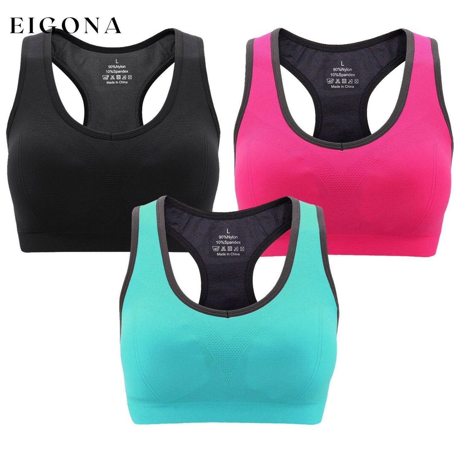 3-Pack: Women Padded Sports Bras C __stock:50 lingerie refund_fee:1200