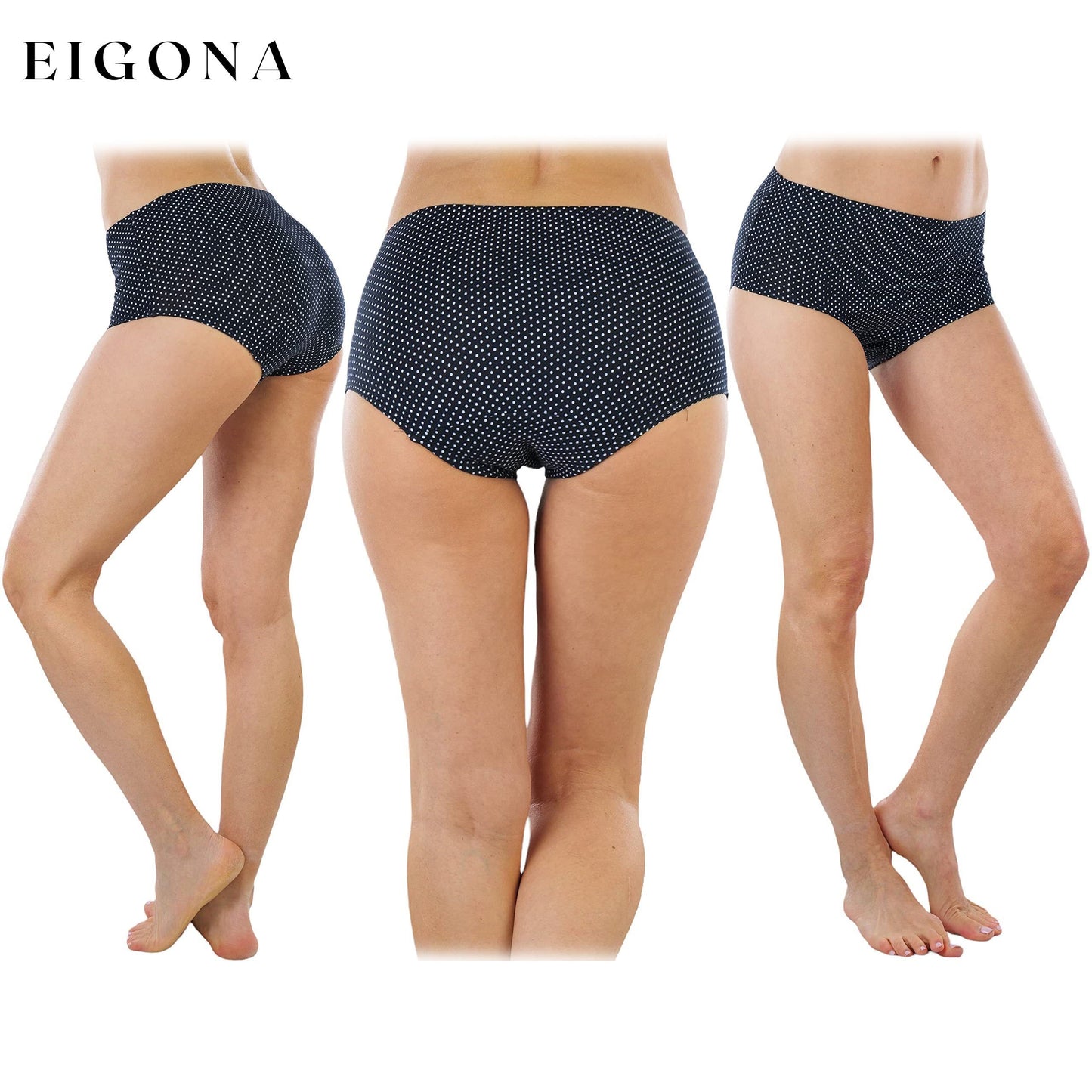 6-Pack: Women's High Waisted Peace and Polka Dot Gridle Panties __stock:50 lingerie Low stock refund_fee:1200