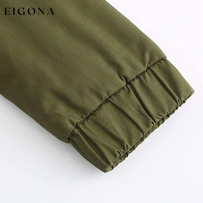 Women's Winter Coat Warm Thick Black Fleece Lined Wide Furry Hood Parka __stock:50 Jackets & Coats refund_fee:2200