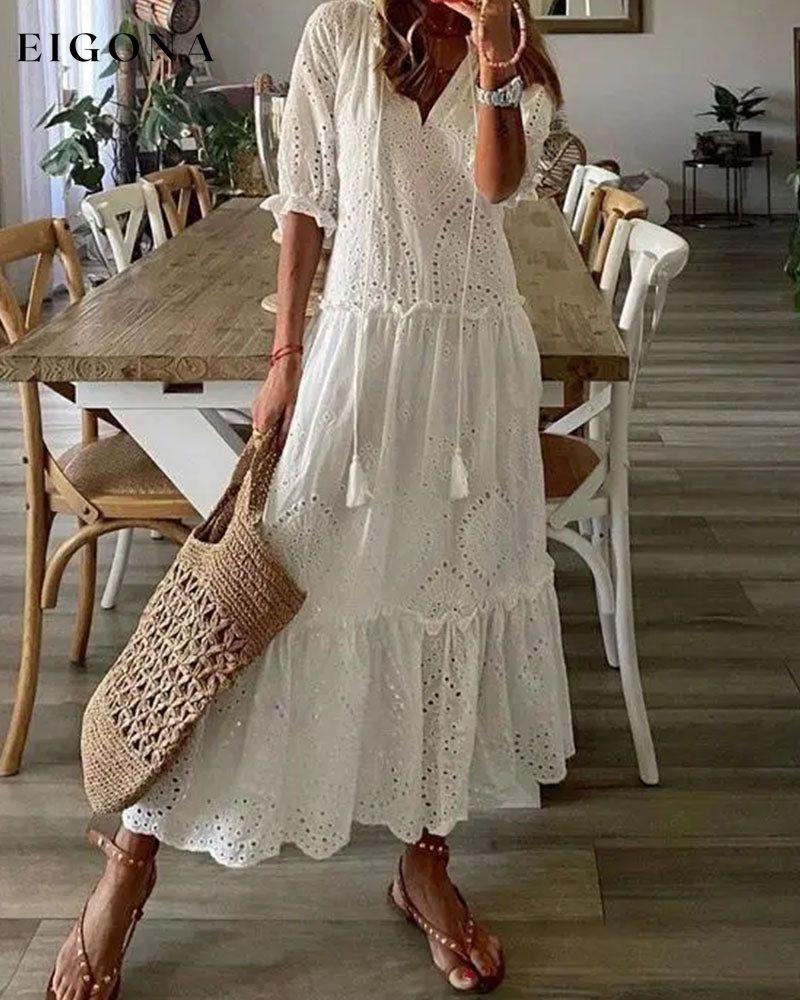 Solid color cutout dress 23BF Casual Dresses Clothes Dresses Summer