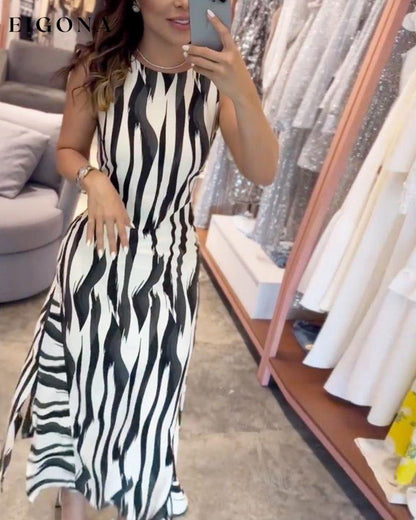 Summer elegant sleeveless long dress casual dresses summer