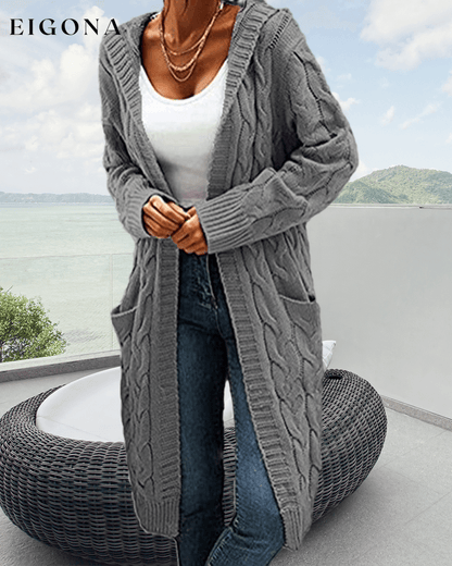 Casual Long Solid Color Cardigan 2023 f/w 23BF clothes spring Sweaters sweaters & cardigans Tops/Blouses