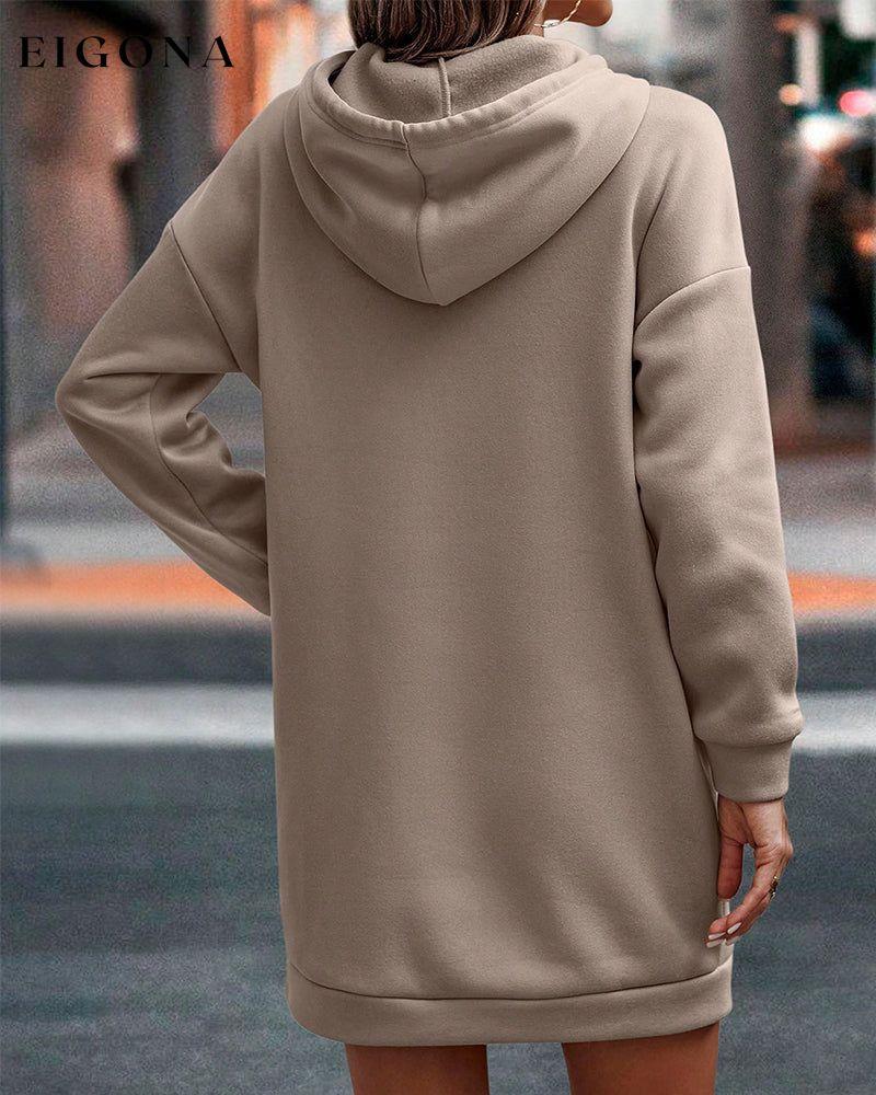 Drawstring Hoodie Dress 2023 f/w 23BF casual dresses Clothes Dresses spring