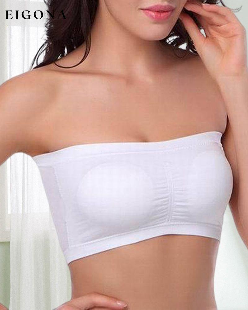 Full support seamless bandeau White 23BF lingerie