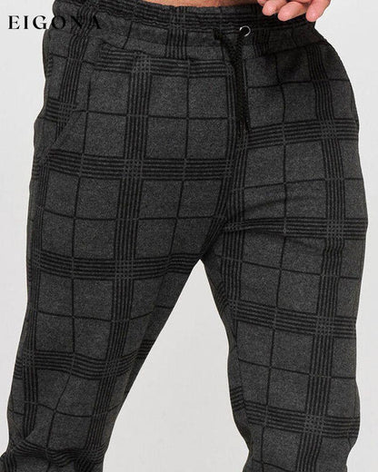 Men's plaid casual pants 2022 F/W 23BF Pants man