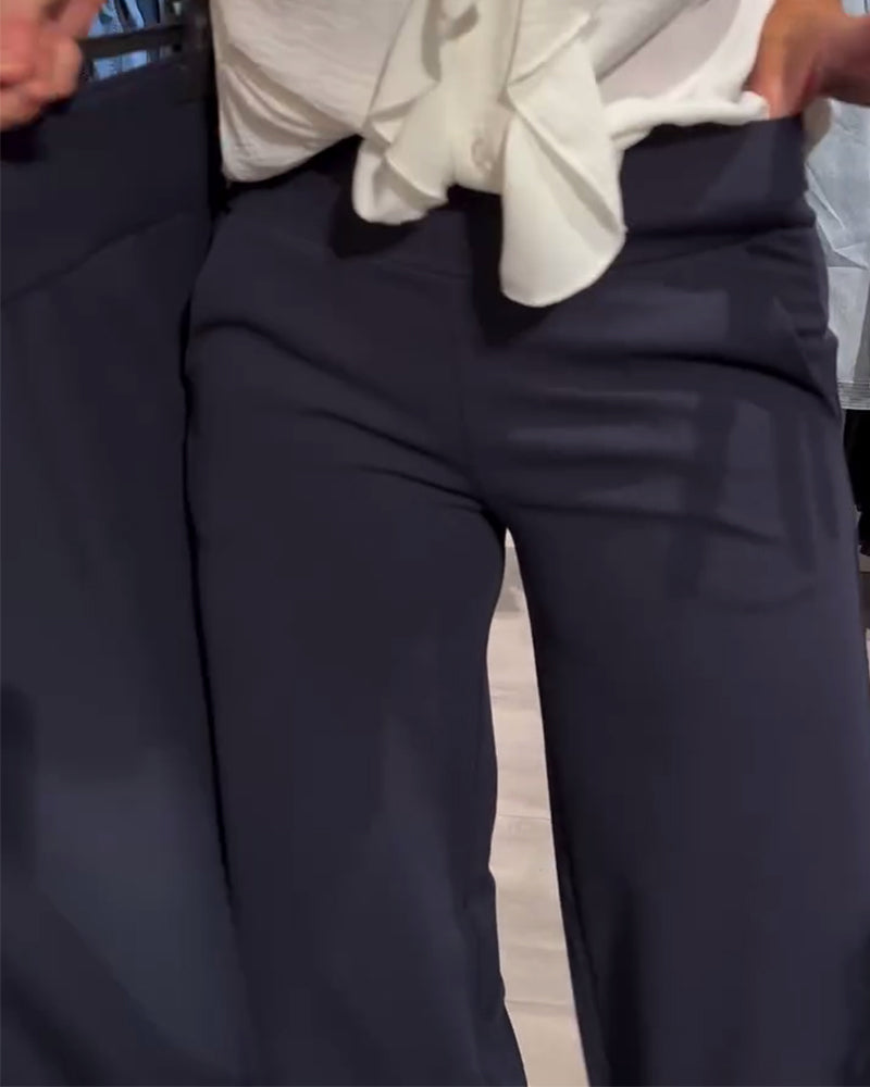 Fashion Casual Solid Color Pants