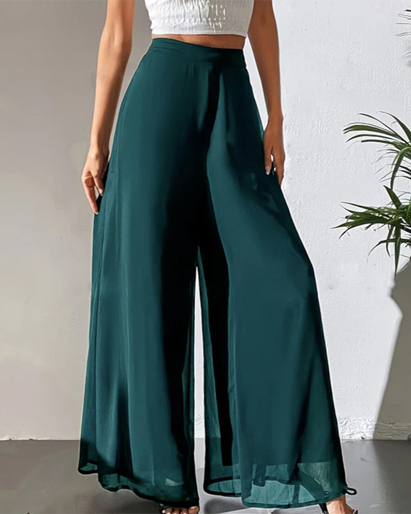 Thin Airy Relaxed Wide Leg Pant
