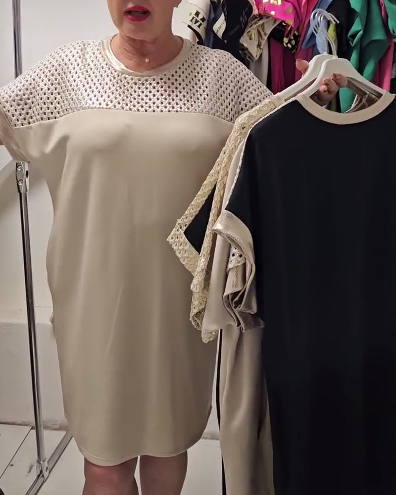 Fashion Casual Round Neck Dress