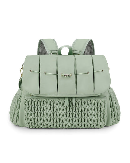 Quilted Double-Shoulder Mommy Bag