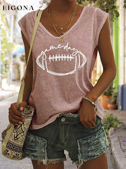 Women's Gameday Football Lover Casual Sleeveless Tee