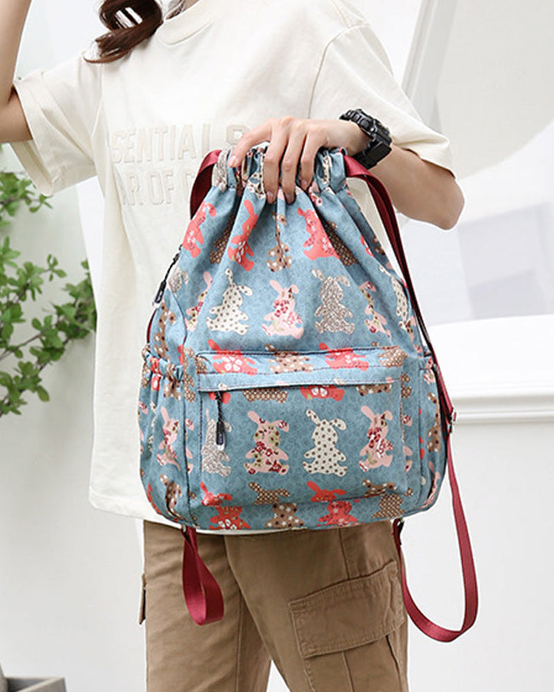 Ethnic style drawstring shoulder bag bags