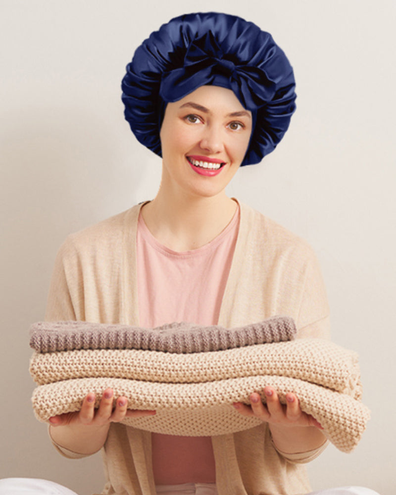 Silk night sleeping cap bonnet ACCESSORIES