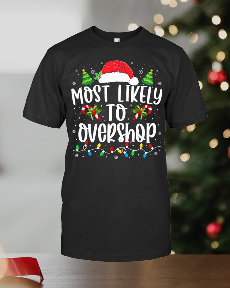 Women's Most Likely To Overshop Shopping T-shirt christmas summer t-shirts women's christmas