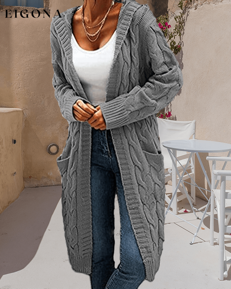 Casual Long Solid Color Cardigan 2023 f/w 23BF clothes spring Sweaters sweaters & cardigans Tops/Blouses