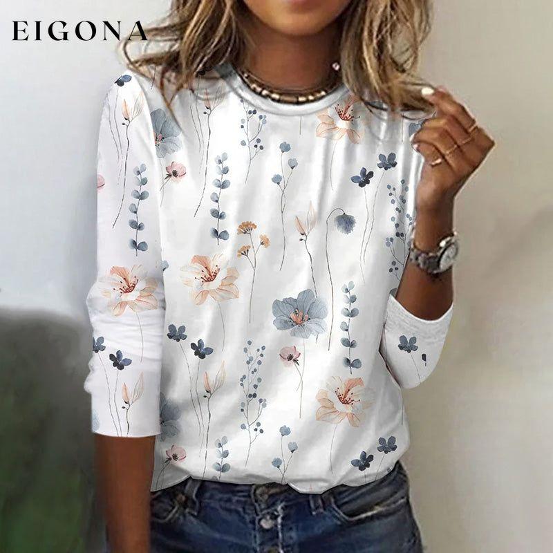 Casual Floral Print T-Shirt best Best Sellings clothes Plus Size Sale tops Topseller
