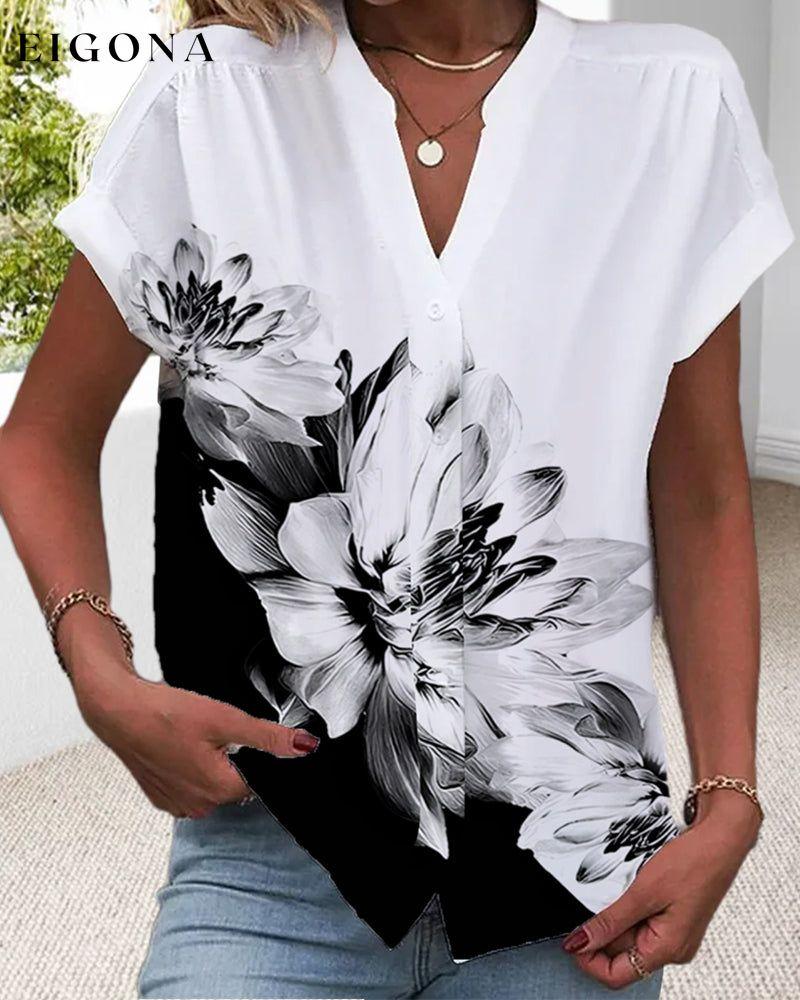 Floral Casual Printed Blouse blouses & shirts spring summer