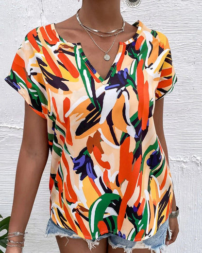 Colorful Casual Printed T-Shirt