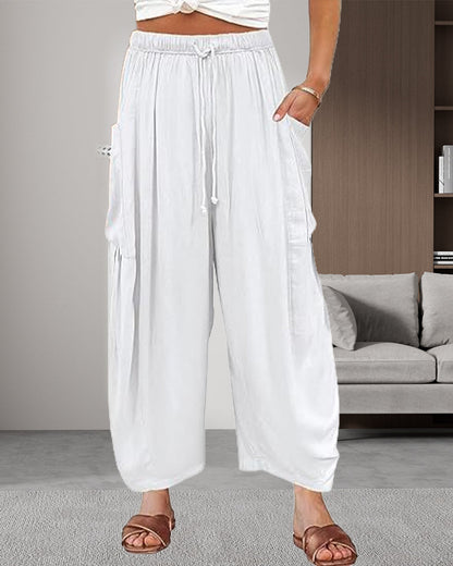 Straight-Leg Loose Casual Pants