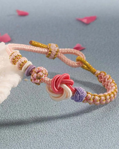 Bracelet with knot of peach blossoms 202466 Jewelry