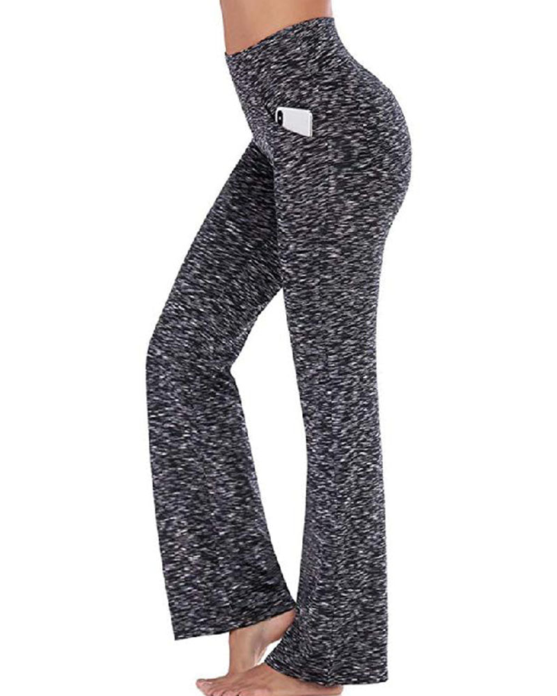 Women's High Waist and Flared Leg Yoga Pants