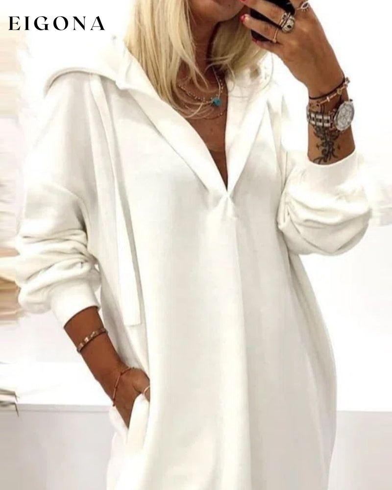 Solid color hoodie dress 2022 f/w 23BF casual dresses Clothes Dresses