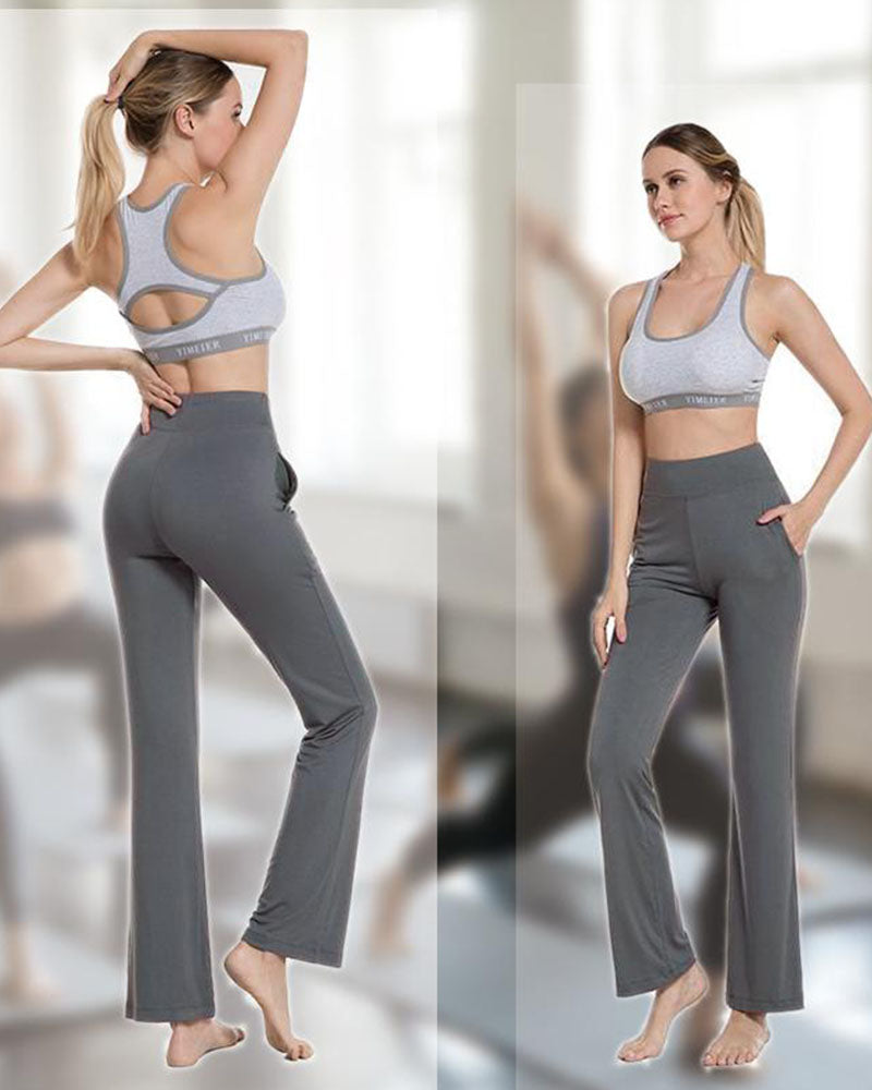 Women's High Waist and Flared Leg Yoga Pants