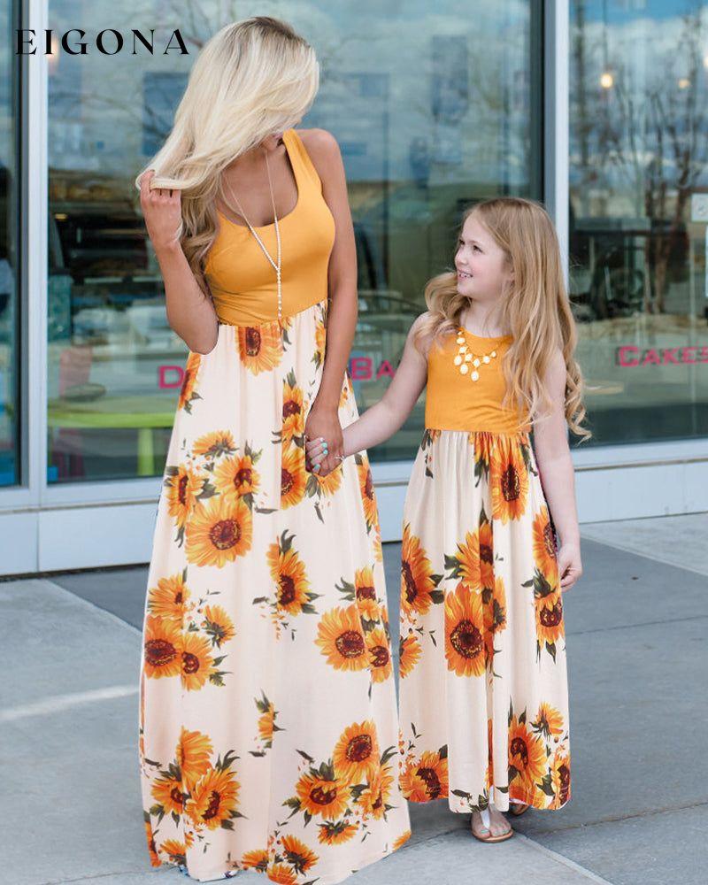 Family Matching Outfits in Floral Print White 23BF Casual Dresses Clothes Dresses Spring Summer