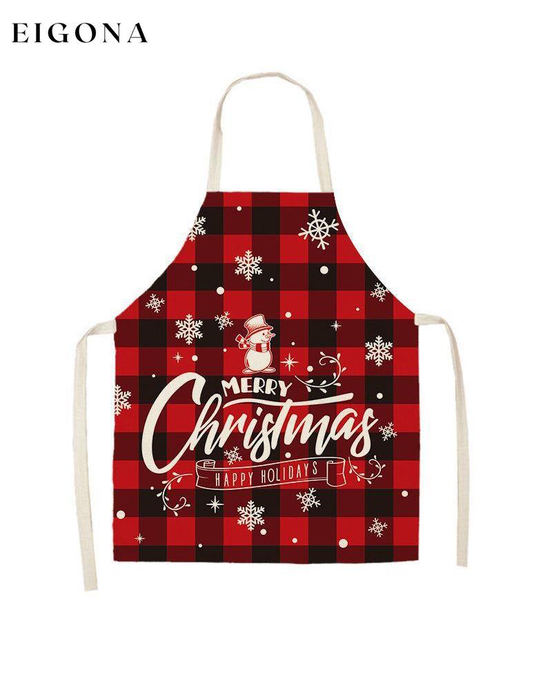 Christmas style halter neck anti-fouling apron A35 23BF ACCESSORIES christmas Clothes