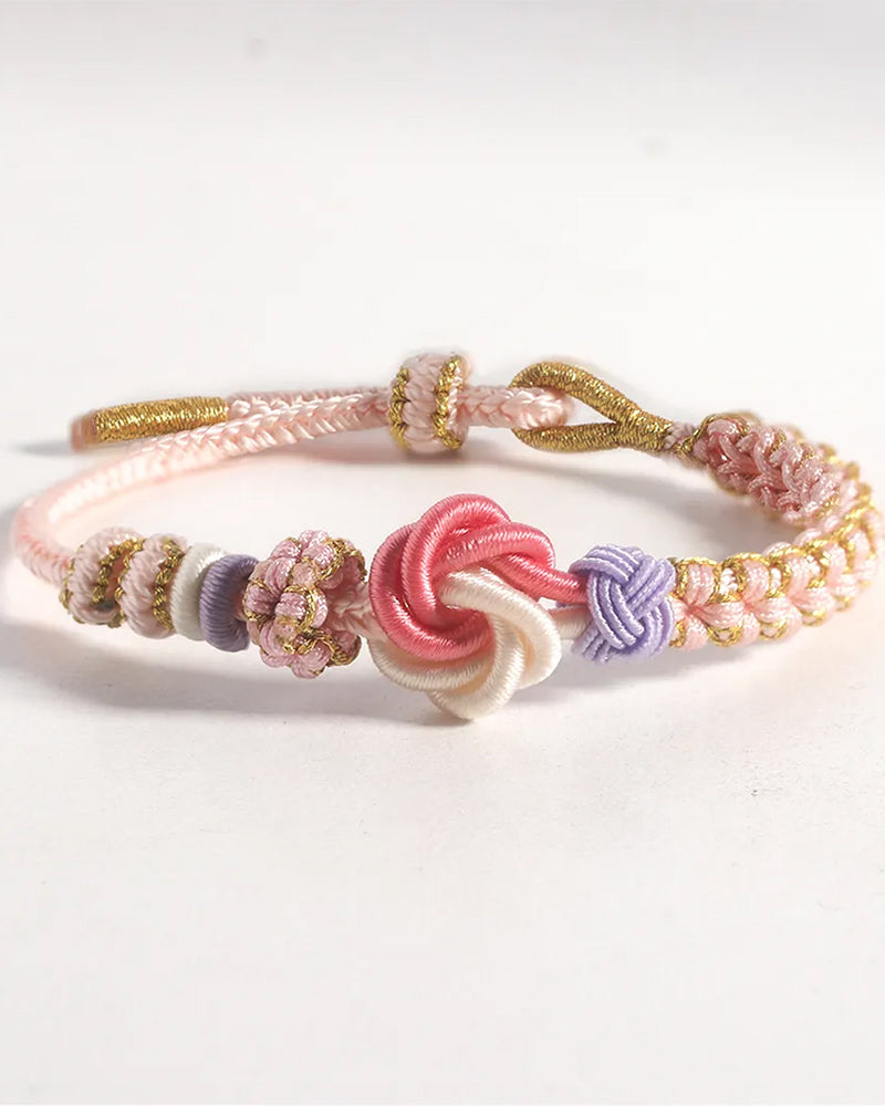 Bracelet with knot of peach blossoms 202466 Jewelry