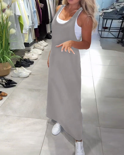 Slimming Suspender Casual Dress