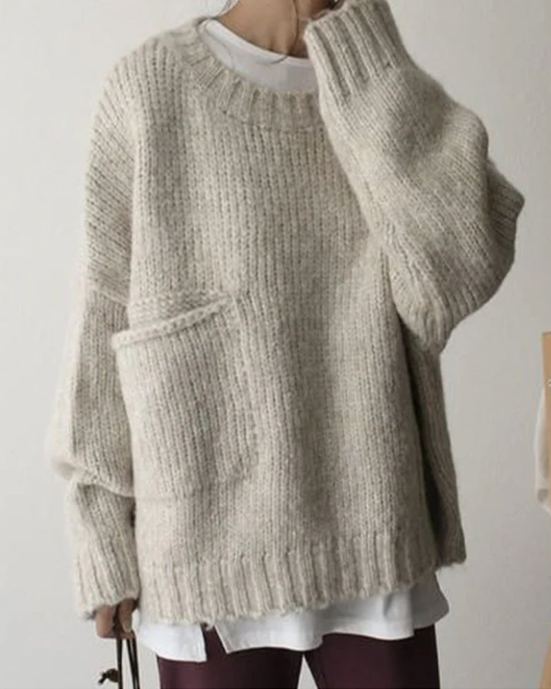 Simple solid color sweater 2023 F/W 23BF Pullovers Spring