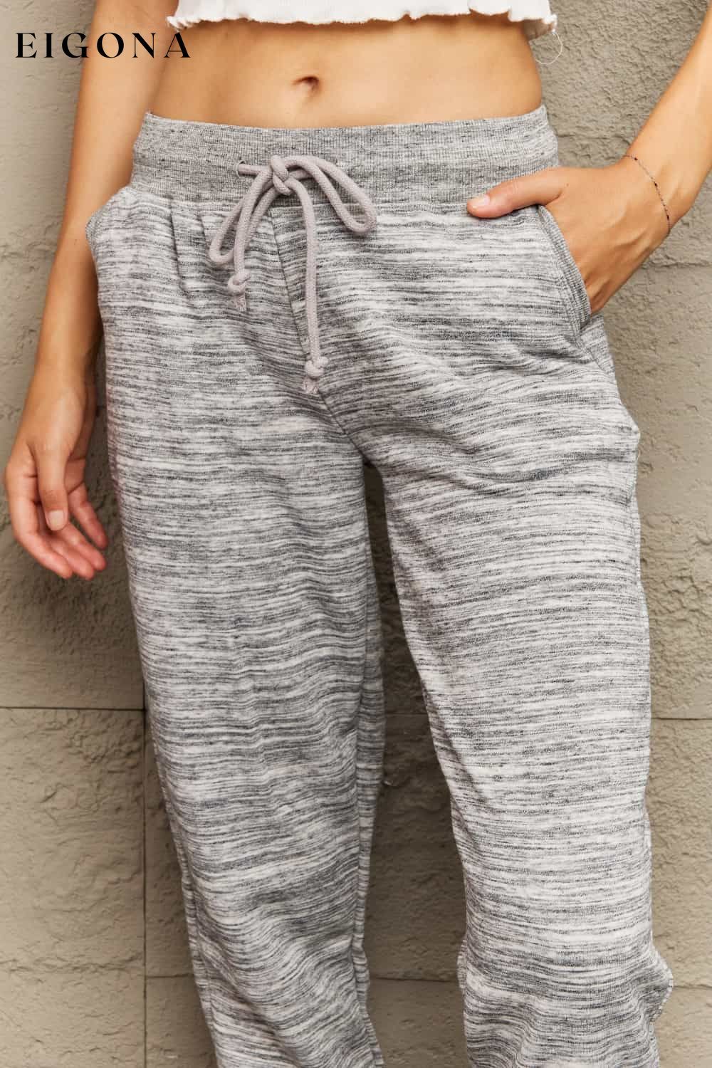 Full Size Tie Waist Long Sweatpants clothes Ninexis Ship From Overseas Shipping Delay 09/29/2023 - 10/02/2023 trend