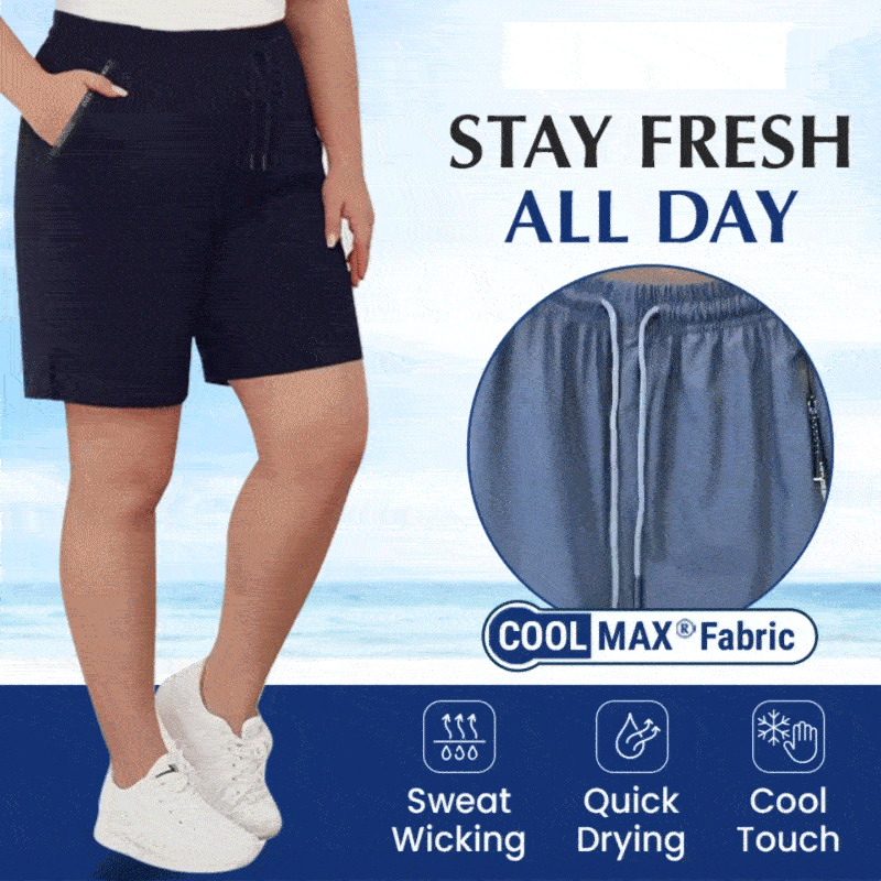 IcedActive - Women's Ice Silk Quick Drying Stretch Shorts
